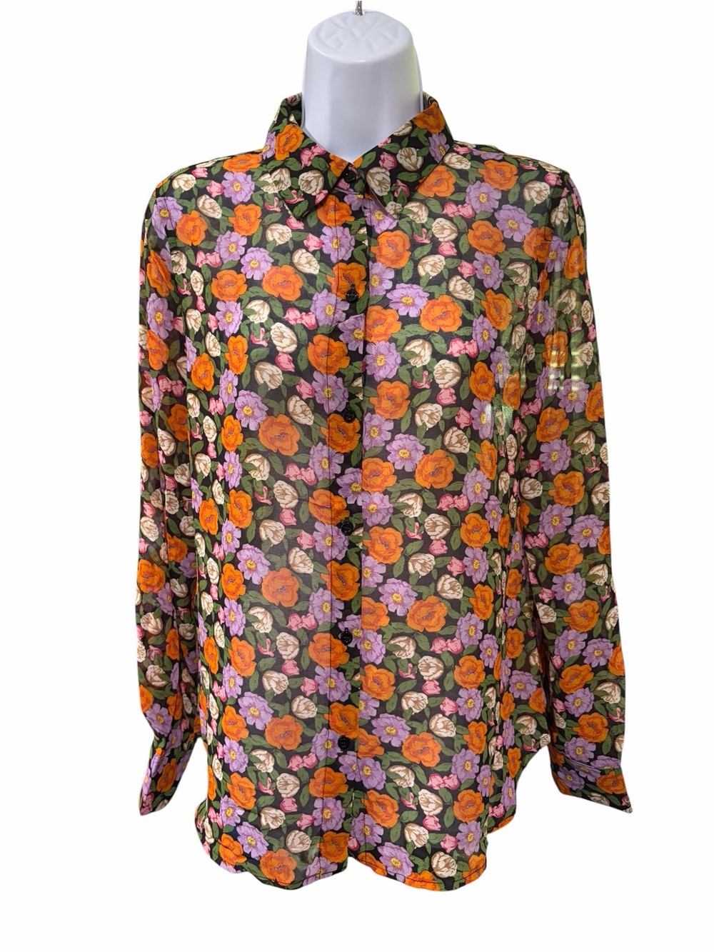 Philosophy Republic Clothing Floral Button Front Blouse